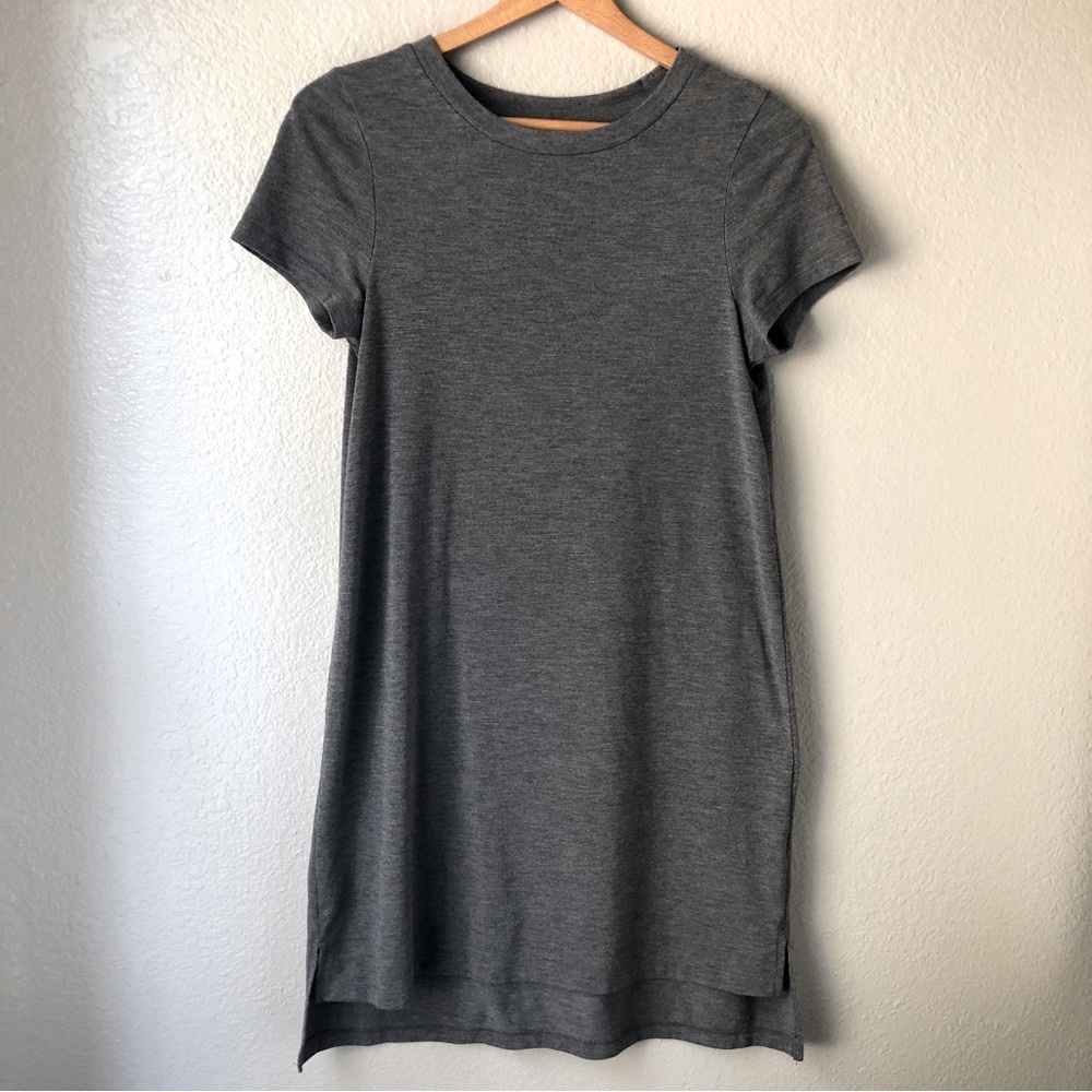Mossimo Knit Heather Grey T-Shirt Dress